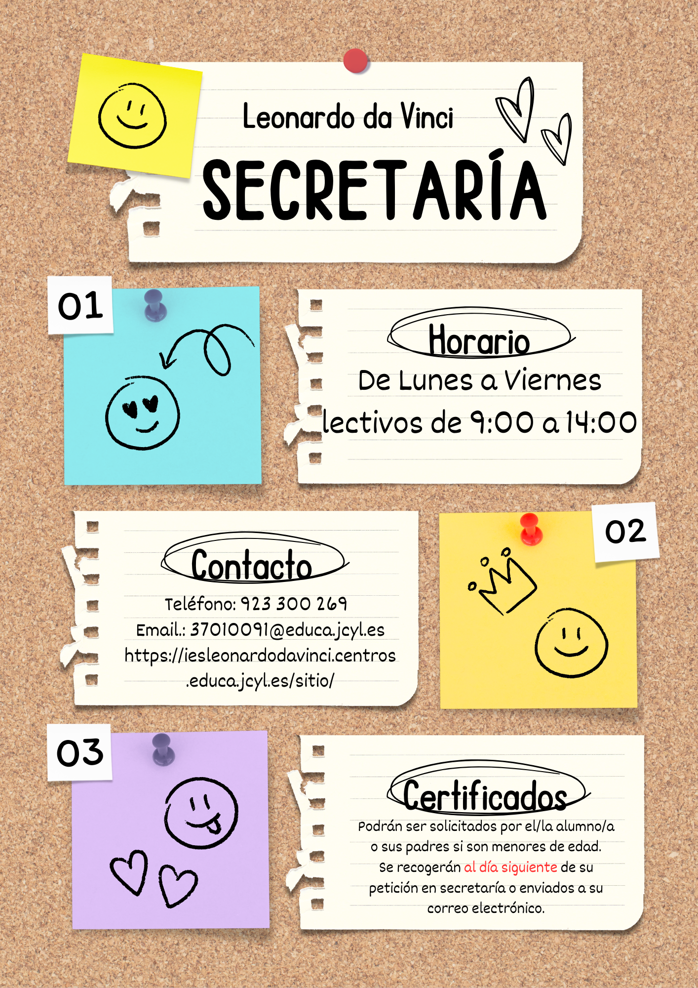 CONTACTO DE SECRETARIA CONTACTO DE SECRETARIA